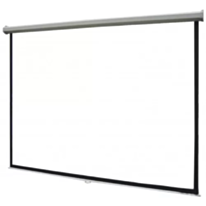 Electrical Screen (96x96) 240 x 240 sm,(Tubular Motor)White Matt Support With Switch/Remote Control