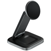 Simsiz enerji toplama cihazı Satechi 3in1 Foldable Qi2 ST-Q31FM-EA Space Gray