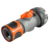 Коннектор с краном Gardena 2943