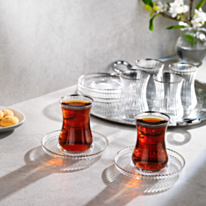 Чайный набор Schafer Optik 12 предметов 8699131900499 (Серебристый)