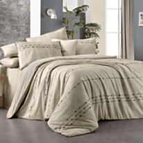 Tekstil yataq dəsti Sarev Tanya Fancy Poplin NT TK 1Y D Bej