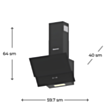 Aspirator Electrotech Alno Duo 60 Black