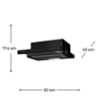 Aspirator Krona Kamilla 500 Black