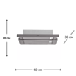 Вытяжка Indesit H 461 X H2G