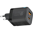 Adapter Promate Power 25W USB Type-C, USB Type-A with 60W Cable PowerPort-25CC.Black.EU
