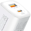 Adapter Promate Power Delivery 25W Dual Port USB Type-C, USB Type-A PowerPort-25AC.White.EU