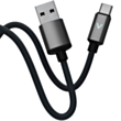 Кабель Euroacs EU-Z203 USB Type-A to USB Type-C Light 1 м ACHRKA842663 Black