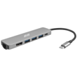 Переходник 2E Hub USB-C 6in1 2EW-2684 Silver