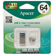 Fleş kart Apacer 64 GB USB 3.2 Gen 1 Metallic/Blue AH155/AP64GAH155U-1