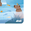 Mouse Pad 2E Capybarra S Blue 2E-PAD-S-CAPY-BLUE