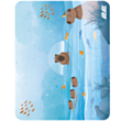 Mouse Pad 2E Capybarra S Blue 2E-PAD-S-CAPY-BLUE