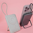 Magnetic Power Bank Devia EP203 Speed Series 22.5W 4 IN 1 10000 mAh Aurora Silver