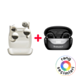 Kieslect Earbuds Open AI Feature Black + Kieslect Ora Earring Pods Oatmeal Gold