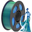 3D printer üçün plastik Anycubic Pla Silk Filament AHSC16-103 Green, Blue