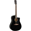 Elektrikli akustik gitara Fender CD-60SCE BK WN