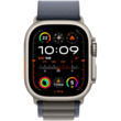 Apple Watch Ultra 2 49 mm Titanium W/Blue Alpine Band Loop L/MREQ3RB/A