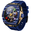 Smart saat Vertu Grand Watch S1 Bespoke WS1-GDJ-T-BW11-C-HW-019 Gold,White,Blue