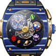Smart saat Vertu Grand Watch S1 Bespoke WS1-GDJ-T-BW11-C-HW-019 Gold,White,Blue