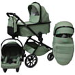 Uşaq arabası Kidilo H9-2 3in1 Green