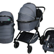 Uşaq arabası Kidilo H9-2 Dark Grey
