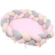 Плетеный бортик для кроватки Sevi Bebe 3 в 1 Pink