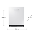 Посудомоечная машина Samsung DW60M6050BB/WT