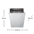 Посудомоечная машина Whirlpool WSIO 3T223 PCE X