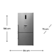 Soyuducu Vestel NFC84580A22 EX Wi-Fi WD