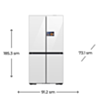 Soyuducu Samsung RM90F67C1WWR