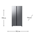 Холодильник Samsung RS70F65Q1TWT