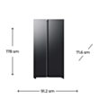 Soyuducu Samsung RS70F65Q1FWT