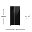 Soyuducu Samsung RS80F65M1BWT