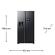 Soyuducu Samsung Bespoke RS90F65D1FWT
