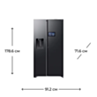 Холодильник Samsung Bespoke RS90F65D1FWT