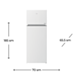 Soyuducu Beko RDNE510M20W