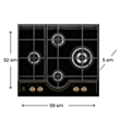 Plitə Electrolux GPE363RBK