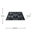 Plitə Hotpoint PCN 641 /HA (BK)