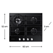 Plitə Samsung NA64H3030AK/WT
