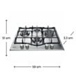 Plitə Hotpoint Ariston PCN 641 T/IX/HA EE