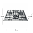 Варочная поверхность Hotpoint Ariston PCN 641 T/IX/HA EE