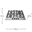 Варочная поверхность Hotpoint Ariston PPH 60G DF/IX