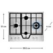 Варочная поверхность Electrolux GME363NX