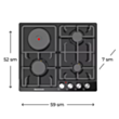 Plitə Electrotech Ikos 60 3GP-SE