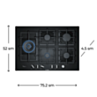 Plitə Bosch PPS7A6M90R