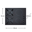 Plitə Franke FHX 604 2G 2C BK C