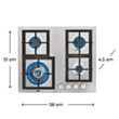 Plitə Teka EFX 60 2G 2H AI AL CI
