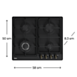 Plitə Teka EH 60 4G AI AL CI Anthracite