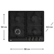 Варочная поверхность Teka EH 60 4G AI AL CI Anthracite