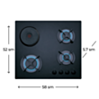 Plitə Teka HF LUX 60 3G 1P AI CI