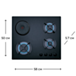 Варочная поверхность Teka HF LUX 60 3G 1P AI CI